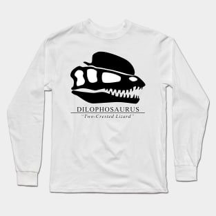 Dilophosaurus Skull Long Sleeve T-Shirt